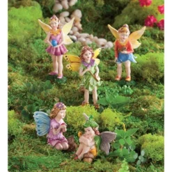 HearthSong Fairy Village Set With Five Decorative Resin Houses And 10 Nature-Themed Fairies -Interior furniture GUEST da0990ec e2ba 4e67 910d 0df2e781698a