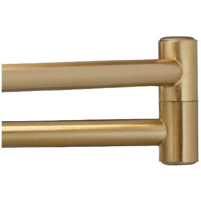 Possini Euro Design Kohle Modern Swing Arm Wall Lamp Polished Brass Plug-in Light Fixture White Inner Sheer Outer Drum Shade For Bedroom Bedside House 6 Possini Euro Design Kohle Modern Swing Arm Wall Lamp Polished Brass Plug-in Light Fixture White Inner Sheer Outer Drum Shade For Bedroom Bedside House - Image 4