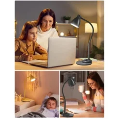 Itopfox LED Desk Lamp With USB Charging Port, 3 Color Modes, Dimmable Reading Light, Intelligent Auto Dimming, Flexible Gooseneck For Bedside, Office -Interior furniture GUEST da99a40a 1f13 4379 a1c2 1011d7faa4b7
