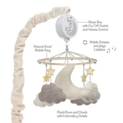 Lambs & Ivy Goodnight Moon Musical Baby Crib Mobile Soother Toy - Stars/Clouds -Interior furniture GUEST dbdf86cb 9c28 47bd bb71 ddc45107d227