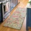 28"x84" Floral Memory Foam Runner Rug Sage Green - Threshold™ -Interior furniture GUEST dbf8ea0f 9650 4f1c 9686 2105c4214987
