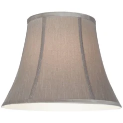 Springcrest Collection Set Of 2 Softback Round Bell Lamp Shades Pewter Gray Medium 8" Top X 14" Bottom X 11" Slant Spider With Harp And Finial Fitting 13 Springcrest Collection Set Of 2 Softback Round Bell Lamp Shades Pewter Gray Medium 8" Top X 14" Bottom X 11" Slant Spider With Harp And Finial Fitting -Interior furniture GUEST dc429e16 6a7d 4949 b6b3 7eb25a0705eb