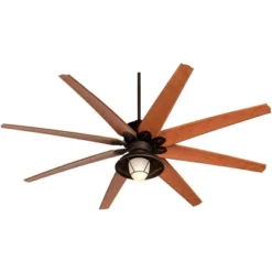 72" Casa Vieja Predator Rustic Indoor Outdoor Ceiling Fan With LED Light Remote English Bronze Cherry Frosted Glass Damp Rated For Patio Exterior Home -Interior furniture GUEST dd7445c3 1b9d 4241 8fb3 038fafdf05e1