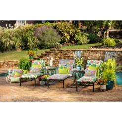 Fresco 2pc Rectangular Outdoor Throw Pillows - Pillow Perfect -Interior furniture GUEST dd8f3bdc 00ca 48c5 a910 48dbad35d390