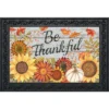 Be Thankful Flowers Doormat 18" X 30" Indoor Outdoor Briarwood Lane -Interior furniture GUEST de959342 9e01 4754 9bff f077e2801628