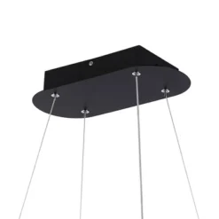 38.75" Nolan Modern Bohemian Iron Linear Integrated LED Pendant Black - JONATHAN Y -Interior furniture GUEST df6a4790 5ced 4256 8bf0 6a1b7693d059
