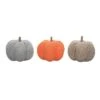 Transpac Knit Pumpkin Set Of 3 Decorative Foam Fall Harvest Multicolored Figurines For Indoor Tabletop Decoration -Interior furniture GUEST e0c13317 60dc 4072 8d77 d59665e48a7f