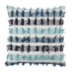 Saro Lifestyle Striped Fringe Decorative Pillow Cover -Interior furniture GUEST e0e31cd1 bf79 43d5 8f74 f20505cb0c51