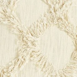 20"x20" Oversize Oggee Tuft Square Throw Pillow Beige - Lush Décor