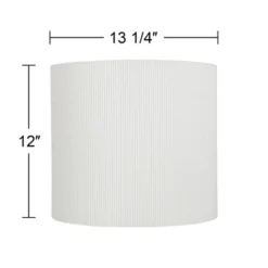 Springcrest 13 1/4" Top X 13 1/4" Bottom X 12" High X 12" Slant Lamp Shade Replacement Medium White Sandstone Drum Modern Linen Spider Harp Finial -Interior furniture GUEST e3160423 2dff 4412 84f2 300699a3ed0c