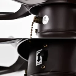 Gulches 52'' Crystal Shade Ceiling Fan Lamp -Interior furniture GUEST e3f38c70 9fd2 4500 874b 0f273d4a1067