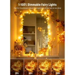 Itopfox Twinkle Fairy Lights With Remote And Timer, 100 LED USB Plug In String Lights, Waterproof 8 Modes For Bedroom Indoor Wreath DIY Party Wedding -Interior furniture GUEST e41a61bc 20d8 4969 bb8b 3a21043eab7f