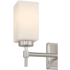 Possini Euro Design Possini Euro Salo 20 3/4" Wide Brushed Nickel 3-Light Bath Light -Interior furniture GUEST e4217624 9cc9 4d73 99b2 0ee0b898cc16