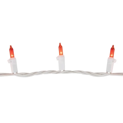 Northlight Mini Incandescent Christmas Lights - Orange - 20.25' White Wire - 100ct 5 Northlight Mini Incandescent Christmas Lights - Orange - 20.25' White Wire - 100ct - Image 3