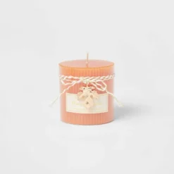 Ribbed Pillar Pumpkin Spice Candle - Threshold™ -Interior furniture GUEST e467f067 2ab8 486b 8756 c7488700fa1b