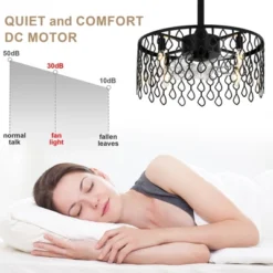 Bella Depot 19" Black Caged Ceiling Fan Light -Interior furniture GUEST e5053834 1619 4c9d a908 857c578db8bf