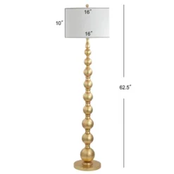 62.5" Metal Adriana Floor Lamp (Includes LED Light Bulb) Gold - JONATHAN Y 7 62.5" Metal Adriana Floor Lamp (Includes LED Light Bulb) Gold - JONATHAN Y -Interior furniture GUEST e510fe61 160e 48f0 a679 49a0e3ea79b8