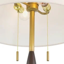 Possini Euro Design Carillo Modern 68" Tall Standing Floor Lamp Pull Chain Espresso Brown Gold Wood Living Room Bedroom House Reading Office -Interior furniture GUEST e586a2b0 ddc9 49c9 b0bc b67d11d54427