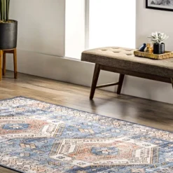 NuLOOM Mae Motif Machine Washable Area Rug -Interior furniture GUEST e731be8e c596 4348 a06e 8f10ab932cc5