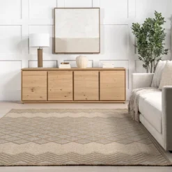 Nuloom Eleanora Trellis 4x6 Jute Indoor Area Rug For Dining Room Rug Neutral Rug Living Room Rug Kitchen, Ivory/Natural -Interior furniture GUEST e7b11ee0 223f 43c7 b8dc e3da81af3bfc