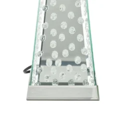 Contemporary Glass Mirrored Table Lamp Silver - Olivia & May -Interior furniture GUEST e8e07d98 4cec 4450 a013 05cafeb4252c