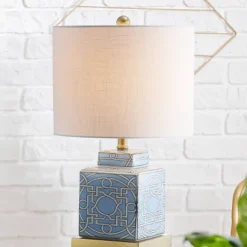 22" Ceramic/Metal Catherine Ginger Jar Table Lamp (Includes LED Light Bulb) Blue - JONATHAN Y -Interior furniture GUEST e9850285 a174 4e7b bf39 05995862bad6