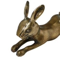 Storied Home Decorative Embossed Aluminum Rabbit, Antique Brass -Interior furniture GUEST e9bd5662 8be6 45f9 ba70 0c8c5e894ec0