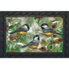 Winter Chickadees Doormat 30" X 18" Indoor Outdoor Briarwood Lane -Interior furniture GUEST ea0a7df0 6c59 422f 8ed9 d18c0b24236c