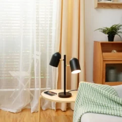 18" 2-Light Carter Table Lamp Matte Brass/Black - Globe Electric -Interior furniture GUEST eab293c5 c5d7 4dea 9fd7 fc8e36ef7994