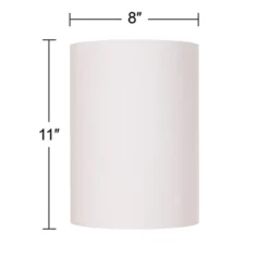 Springcrest Set Of 2 Drum Lamp Shades White Small 8" Top X 8" Bottom X 11" High Spider With Replacement Harp And Finial Fitting -Interior furniture GUEST eb802476 8b6f 42bb 8992 1eda90e1326b