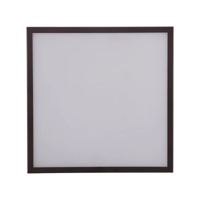 14.13" 2-Light Grant Minimalist Industrial Square Linen Iron LED Flush Mount Bronze/Beige - JONATHAN Y: UL Listed, Hardwired, Modern Decor 9 14.13" 2-Light Grant Minimalist Industrial Square Linen Iron LED Flush Mount Bronze/Beige - JONATHAN Y: UL Listed, Hardwired, Modern Decor - Image 7