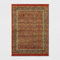 Damask Woven Persian With Fringe Rug - Threshold -Interior furniture GUEST ed5ebb76 0532 4657 91bc 44400ce1e399