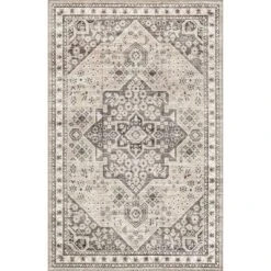 NuLOOM Eira Medallion Stain-Resistant Machine Washable Area Rug -Interior furniture GUEST edfb4575 3ab8 4fc7 a317 ca5dfc4bd6f1