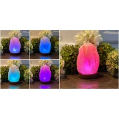 Natural Himalayan Salt USB Novelty Table Lamp Pink - Q&A Himalayan Salt: Modern LED Salt Rock Light, No Assembly Required -Interior furniture GUEST ee26de43 c8fa 4ebd af4d 5083442426af