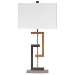 Set Of 2 Syler Table Lamps Brown/Silver - Signature Design By Ashley -Interior furniture GUEST ee2e0982 da85 4f84 878a 381e37cb837c