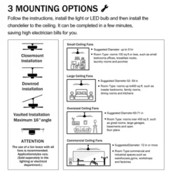 Gulches 52'' Crystal Shade Ceiling Fan Lamp -Interior furniture GUEST ef97daff dd89 4efc 8300 95ed14c6ef83