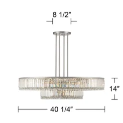 Stiffel Brushed Nickel Chandelier 40 1/4" Wide Modern 2-Tier Frame Clear Crystal 16-Light Fixture For Dining Room House Entryway 15 Stiffel Brushed Nickel Chandelier 40 1/4" Wide Modern 2-Tier Frame Clear Crystal 16-Light Fixture For Dining Room House Entryway -Interior furniture GUEST f01af0d7 73e2 44e3 b61a 569c85689c55