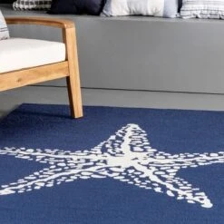 Hand Hooked Marine Indoor/Outdoor Area Rug - NuLOOM -Interior furniture GUEST f0b33201 0bb6 4678 abe5 9ac0a33d75b1