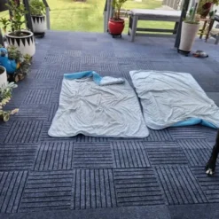 DSVIMOY Carpet Tiles, 12"*12" Soft Padded Floor Tiles For Living Room Kitchen Bedroom, Gray, 11.81"*11.81"*0.16" -Interior furniture GUEST f189239f af89 4e98 be8f 772fa654509e