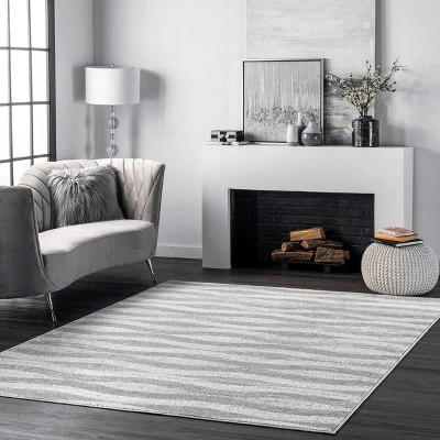 Nuloom Tristan Geometric 5x8 Area Rug For Living Room Bedroom Dining Room Kitchen, Grey/Off White 3 Nuloom Tristan Geometric 5x8 Area Rug For Living Room Bedroom Dining Room Kitchen, Grey/Off White