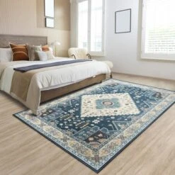 Costway Area Rugs 5'4'' X 6'7''5'4'' X 7'7'' Faux Wool Fabric Doormat Home Carpet Living Room Bedroom -Interior furniture GUEST f2416533 b1d2 4665 9f98 5692fbb3a2b3