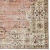 2'x8' Washable Blanton Rug Pink/Ivory - Linon: Rubber Backed, Stain-Resistant, Low Pile, Traditional Medallion Design -Interior furniture GUEST f273d903 077d 4c2d a4b1 171bf9ab6b85