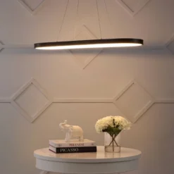 38.75" Nolan Modern Bohemian Iron Linear Integrated LED Pendant Black - JONATHAN Y -Interior furniture GUEST f42f626a 3384 44dd 9e0c c6e08bea0a95