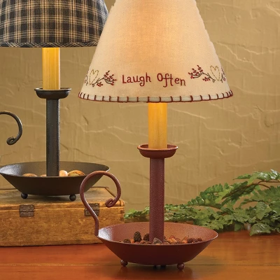 Park Designs Chamberstick Lamp 13" Red 3 Park Designs Chamberstick Lamp 13" Red