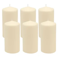 6pk Pillar Candles Ivory - Stonebriar Collection -Interior furniture GUEST f6f0eca1 9016 4741 885c 1b372ba14b18