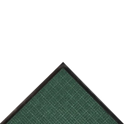 2'x3' Solid Doormat Hunter Green/Black - HomeTrax 3 2'x3' Solid Doormat Hunter Green/Black - HomeTrax