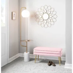 Symbol Contemporary/Glam Floor Lamp With Integrated Table & Marble Base - LumiSource: Tall, LED, UL Listed -Interior furniture GUEST f80071b5 804e 43f5 bd2b c89898cd7d02