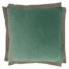 Saro Lifestyle Velvet Flange Throw Pillow With Poly Filling, Mint, 20" X 20" -Interior furniture GUEST f83c3871 0480 49e2 b485 4ff7491db10d