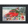 Briarwood Lane Holiday Dogs Christmas Doormat Pickup Truck Humor Indoor Outdoor 30" X 18" -Interior furniture GUEST f86d23ae 619a 46a2 96c9 ed959e217c59