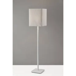Estelle Floor Lamp Matte White - Adesso -Interior furniture GUEST f9330b04 e1b4 40d9 98b5 e9e48200d3db
